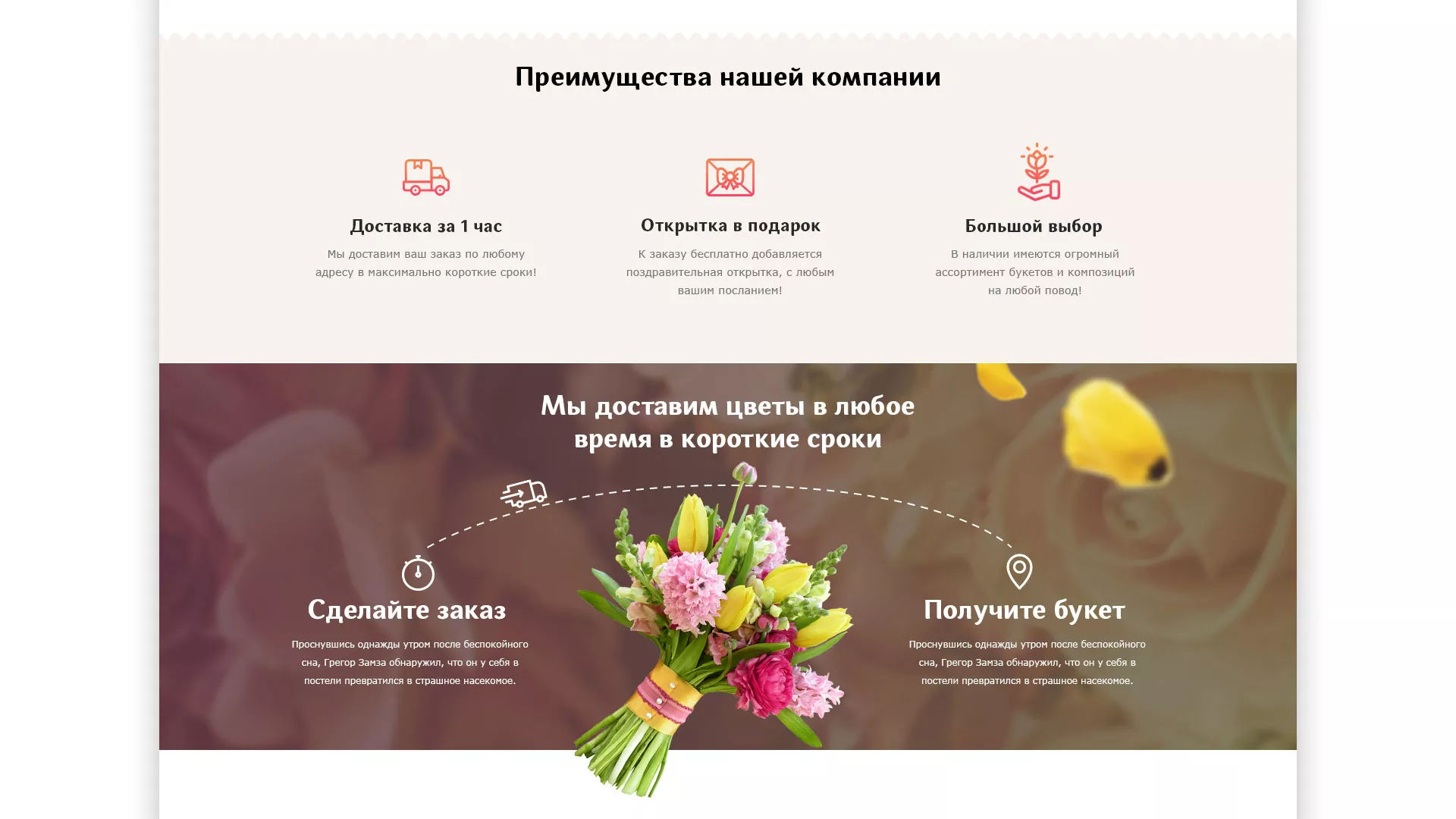 Создание интернет-магазина «Букет-онлайн» по цветам в Юрюзани